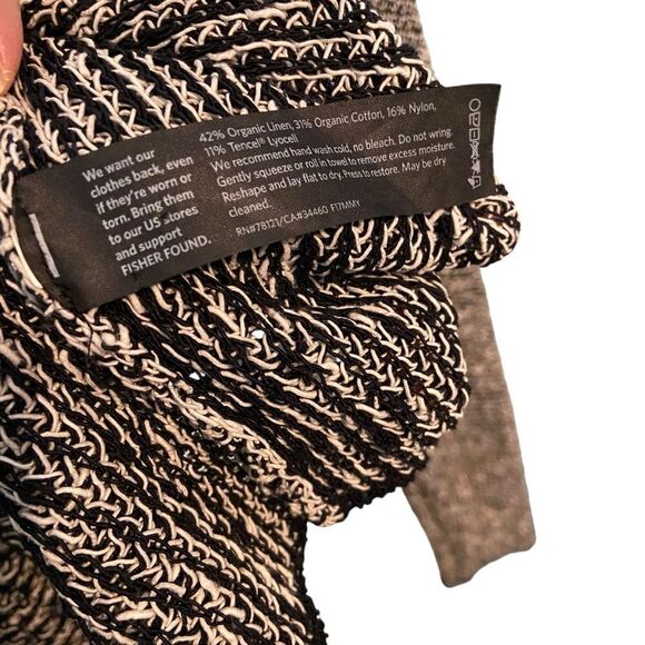 Eileen Fisher Organic Melange Linen Grain Jacket in Size Medium - Picture 11 of 11